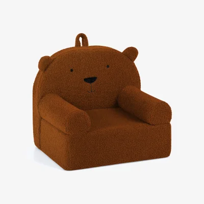The Range Kids Bear Sofa Toddler Foam Couch - Brown