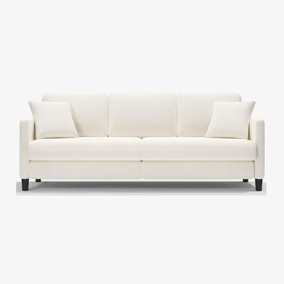 The Range NAMIP Teddy Velvet Three Seater Sofa - Beige