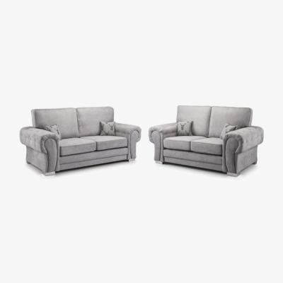 The Range Verona 3 And 2 Seater FullBack Sofa Set - Grey