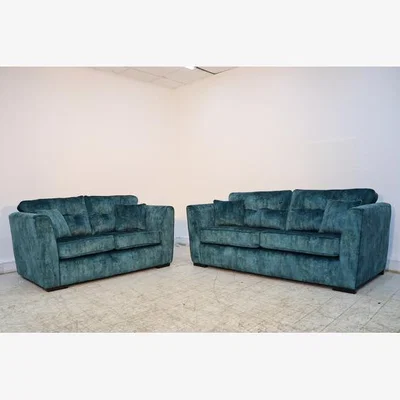 The Range Denton Milano Teal Sofa Full Back 3 Plus 2 - Teal
