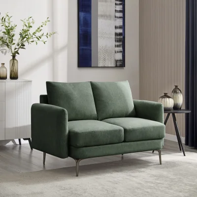 The Range More4Homes Sofia Modern Scandi Style Fabric Sofa - Green