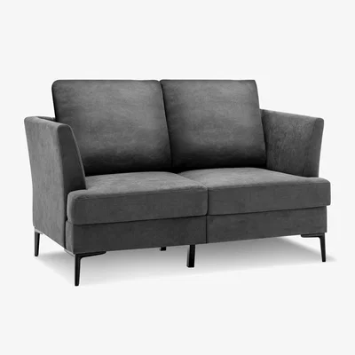 The Range Modern Upholstered Loveseat Sofa - Grey