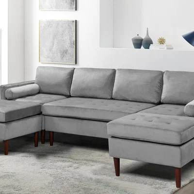 The Range Modular Fabric Sofa - Light Grey