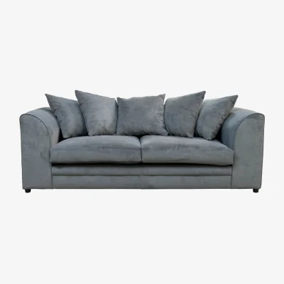 The Range Kaspo 3 Seater Fabric Sofa - Grey