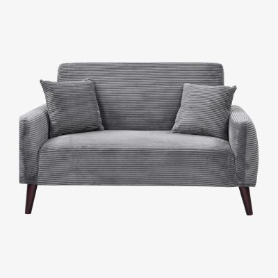 The Range Jumbo Cord Sofa Set - Grey / 2