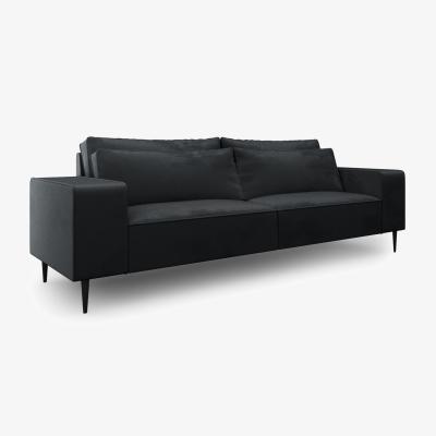 The Range Sienna Large 3 and 2 Seater Grey velvet fabric Sofa set - Grey