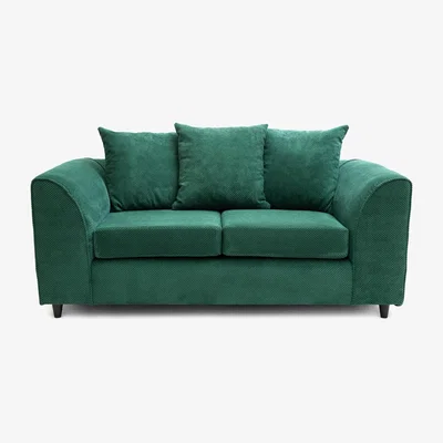 The Range Jumbo Grid Grey 2 Seater Sofa Available in Grey Beige and Green - Green