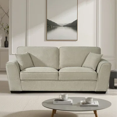 The Range Colman soft fabric 3 seat sofa - Beige