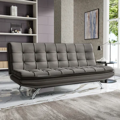 The Range Fabric 3-Seater Convertible Sofa Bed - Dark Grey