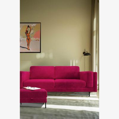 Rockett St George The Grace Large Sofa In Luxe Kneedlecord Velvet Harry's Pink