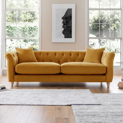 The Range The Kingston Large Sofa  - Ochre