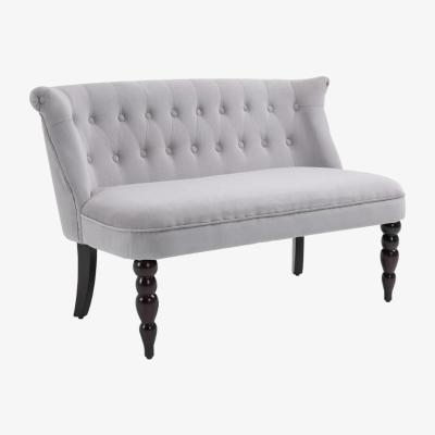 The Range 2 Seater Sofa with Tufted Buttons - Grey
