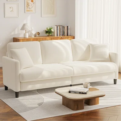 The Range Spring Cushion Sofa - Beige