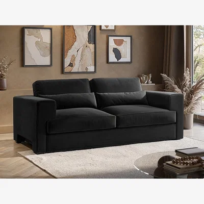 The Range Rose 2 Seater Sofa Charcoal Velvet - Charcoal