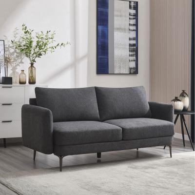 The Range Sofia Modern Scandi Style Fabric Sofa - Charcoal