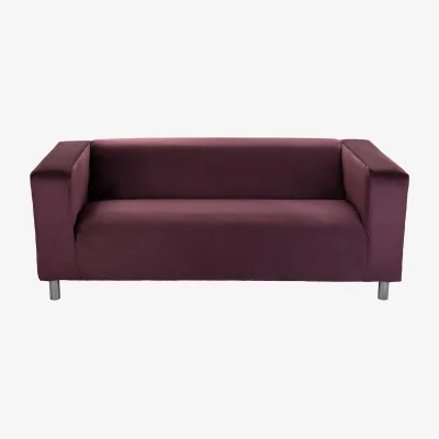 The Range 2 Seater Ikea Klippan Sofa Cover Protective Slipcover  - Aubergine