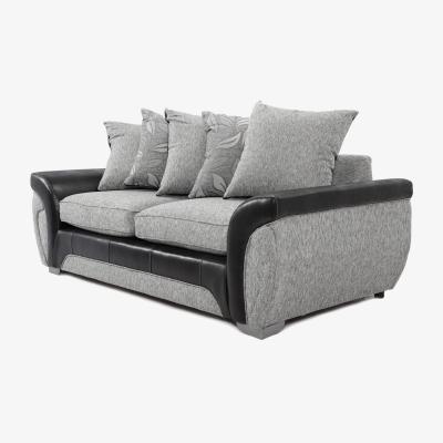 The Range Dundee Fabric Sofa Set - Grey / 3