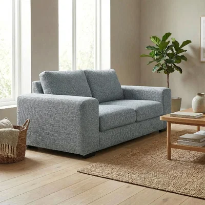 The Range Boston 3 Seater Sofa Basket Weave - Grey