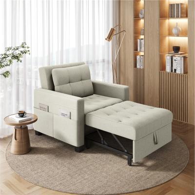 The Range Yaheetech Convertible Sofa Chair Sleeper Chair - Beige