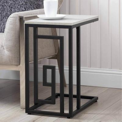 The Range C Shape Sofa Table for Living Room - Grey