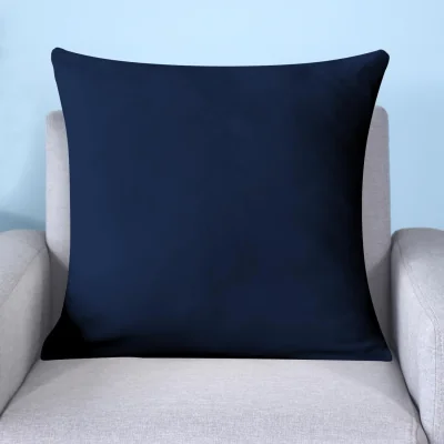 The Range Velvet Stretch Cushion Cover for Sofa - Navy