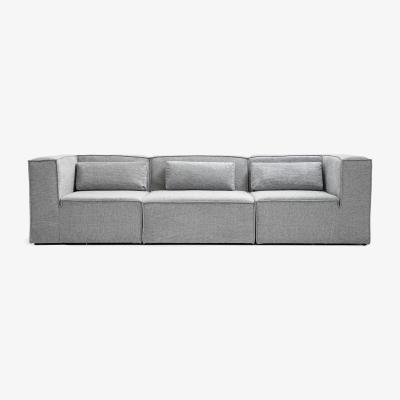 The Range Doris Basket Weave Sofa - Grey