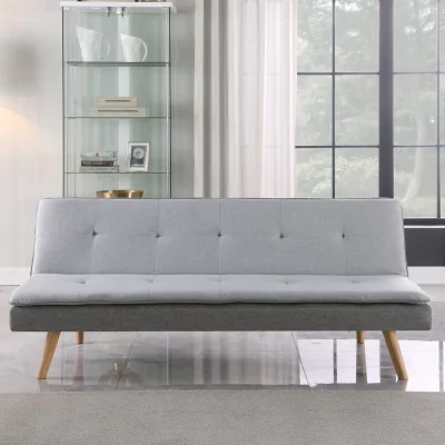 The Range Zuma Fabric Click Clack Sofa Bed - Grey