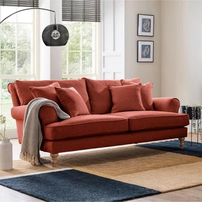 The Range The Memphis Medium Sofa - Vermillion