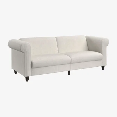 The Range Felix 3 Seaters Sofa bed Blue Corduroy - Cream