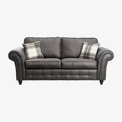 The Range Chicago Oakland 3 Seater Sofa - Black