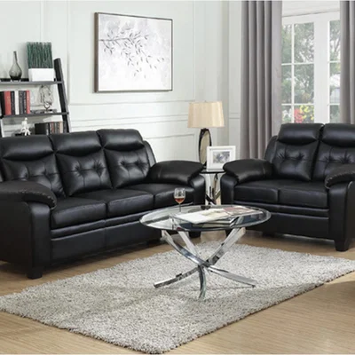 The Range Aura Leather 3 Plus 2 Sofa Set - Grey