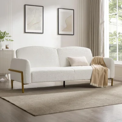 The Range Kane Sofa Bed - White Boucle