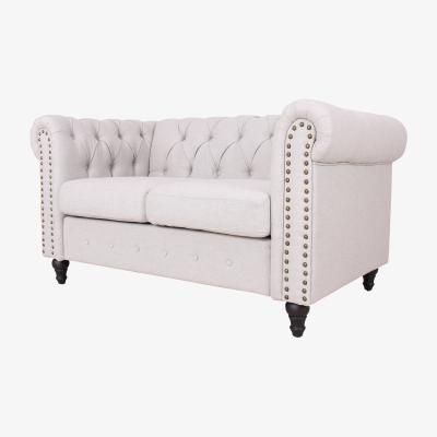 The Range Upholstered Sofa with Nailhead Trim - Light Grey