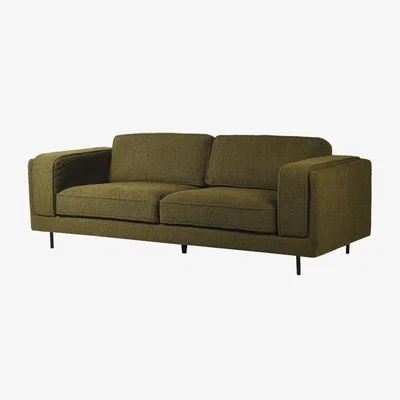 Rockett St George Olive Chunky Boucle Sofa