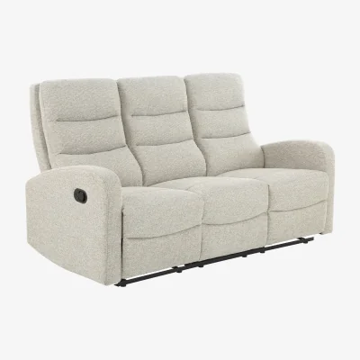 The Range Rena Manual Recliner Sofa - Natural / 3