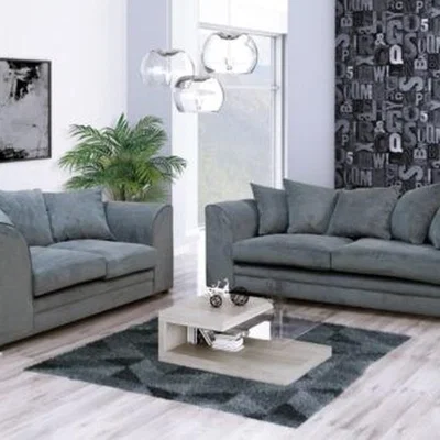 The Range AMARA Velvet Sofa Set 3 Plus 2  - Grey