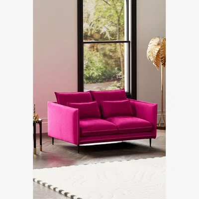 Rockett St George The Lola 2 Seater Sofa in Harry's Pink Velvet