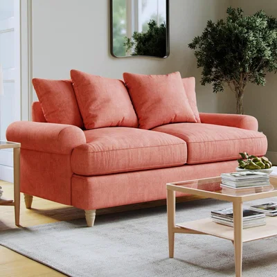 The Range The Dolly Medium Sofa - Coral