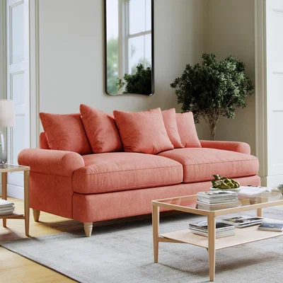 The Range The Dolly Large Sofa - Coral