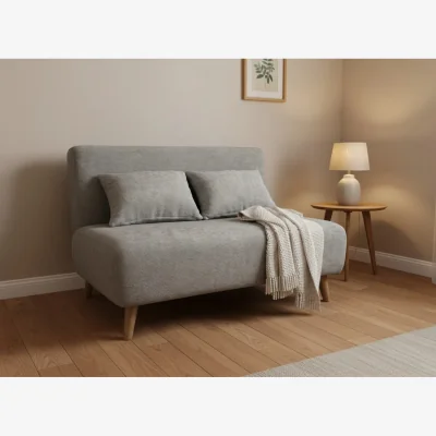 The Range Joshua Duo Two Seat Sofa Bed - Grey