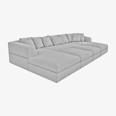 The Range Bowen U shape Sectional Cinema Sofa  - Silver