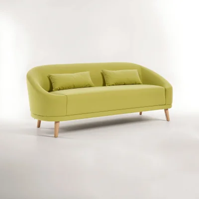 The Range Holland Green Linen Two Seater Sofa - Green