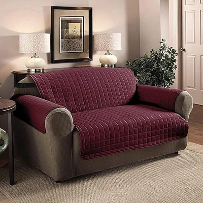 The Range Soft Touch Water-Repellant Sofa Protector - Wine  / 2 Seater