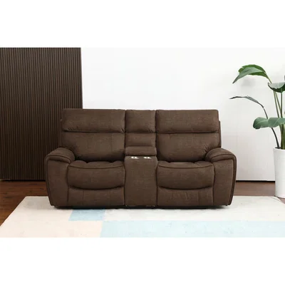 The Range Cancun Reclining Sofa - Brown / 2