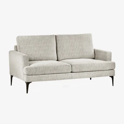 The Range Carrera Chenille 2 Seater Sofa - Oyster Cream