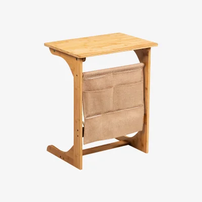 The Range C-Shaped Sofa End Table - Natural