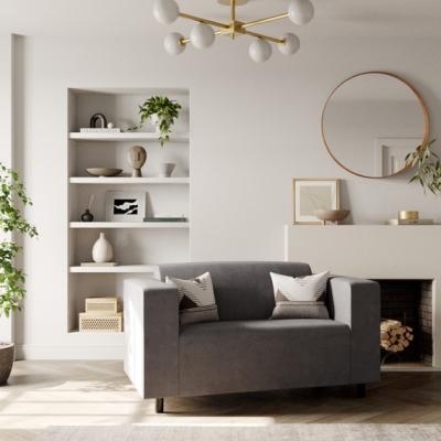 The Range Clapham 2 Seat Grey Sofa - Grey