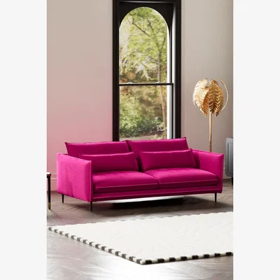 Rockett St George The Lola 4 Seater Sofa in Harry's Pink Velvet