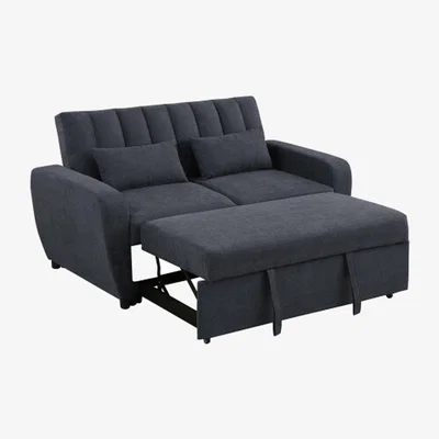 The Range Modern and Versatile Fabric 2 Seater Guest Sofa Bed - Grey
