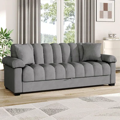 The Range Storage Sofa with Convertible Design - Grey